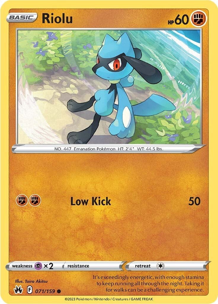 Riolu (071/159) [Sword & Shield: Crown Zenith] | Rock City Comics