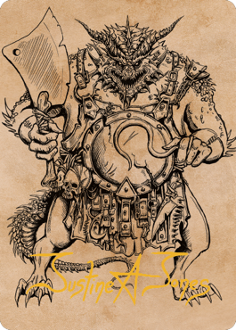 Thrakkus the Butcher Art Card (Gold-Stamped Signature) [Commander Legends: Battle for Baldur's Gate Art Series] | Rock City Comics