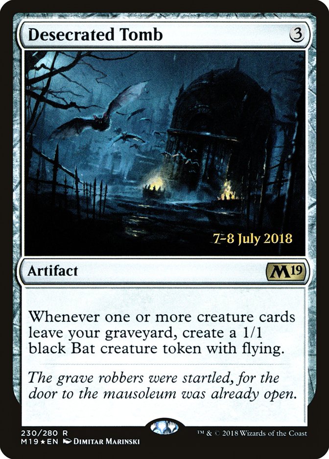 Desecrated Tomb  [Core Set 2019 Prerelease Promos] | Rock City Comics