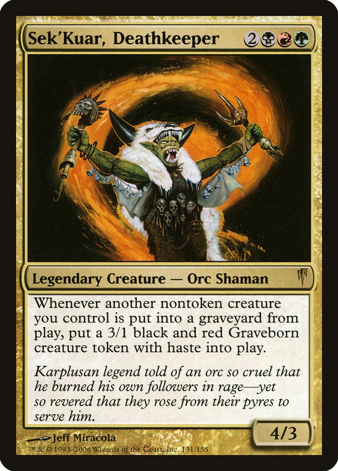 Sek'Kuar, Deathkeeper [Coldsnap] | Rock City Comics