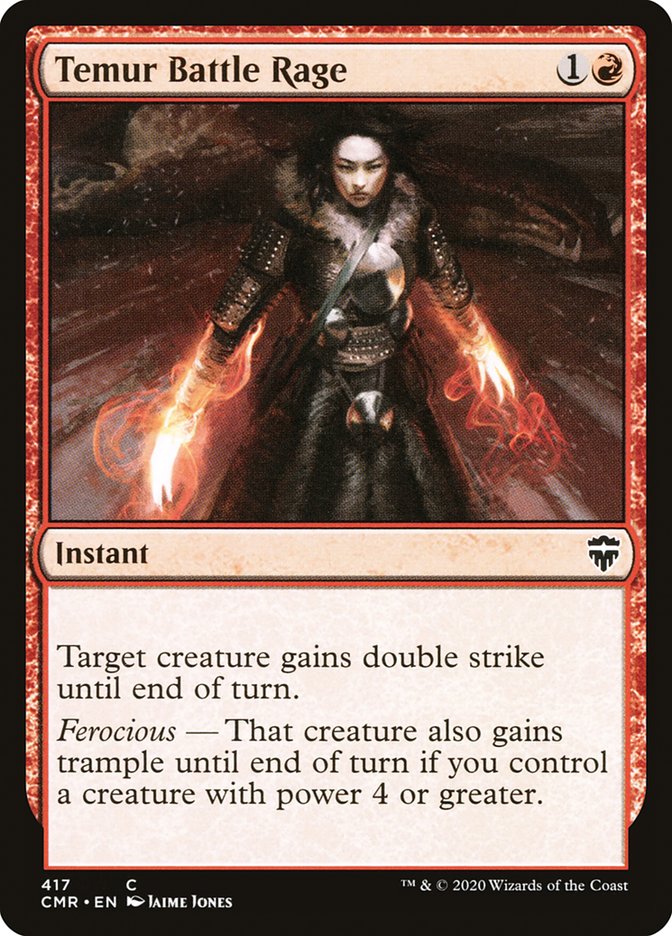 Temur Battle Rage [Commander Legends] | Rock City Comics