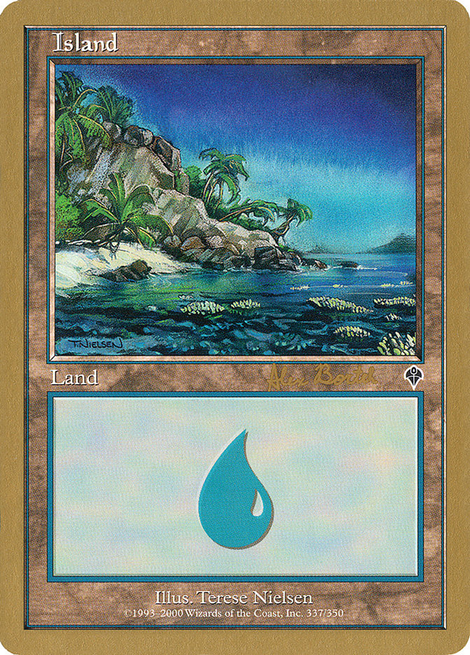 Island (ab337) (Alex Borteh) [World Championship Decks 2001] | Rock City Comics