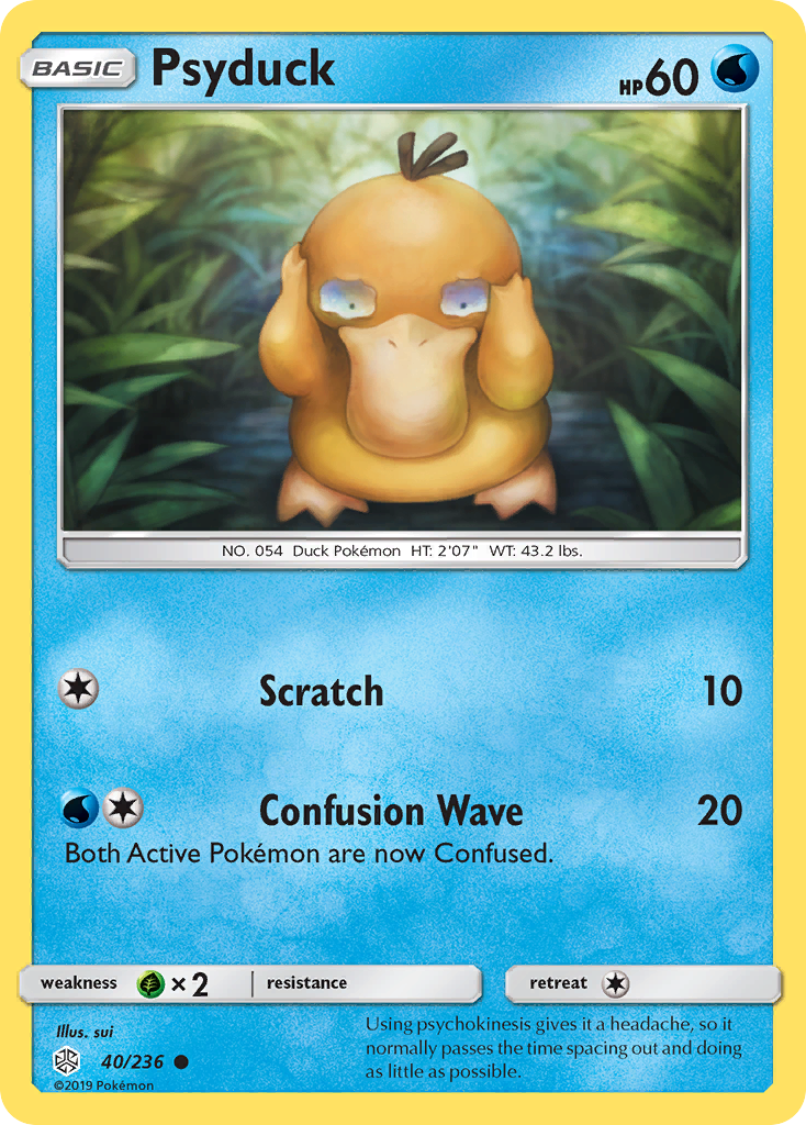 Psyduck (40/236) [Sun & Moon: Cosmic Eclipse] | Rock City Comics