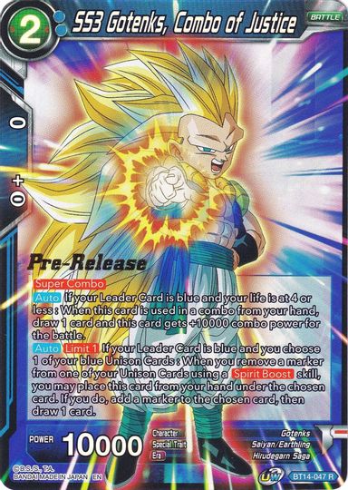 SS3 Gotenks, Combo of Justice (BT14-047) [Cross Spirits Prerelease Promos] | Rock City Comics