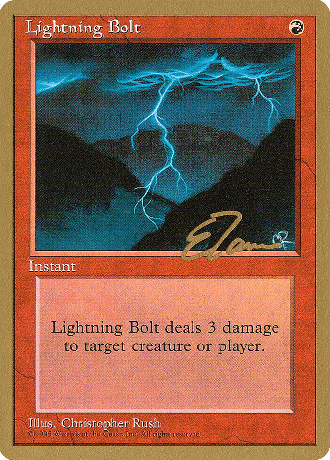 Lightning Bolt (Eric Tam) [Pro Tour Collector Set] | Rock City Comics