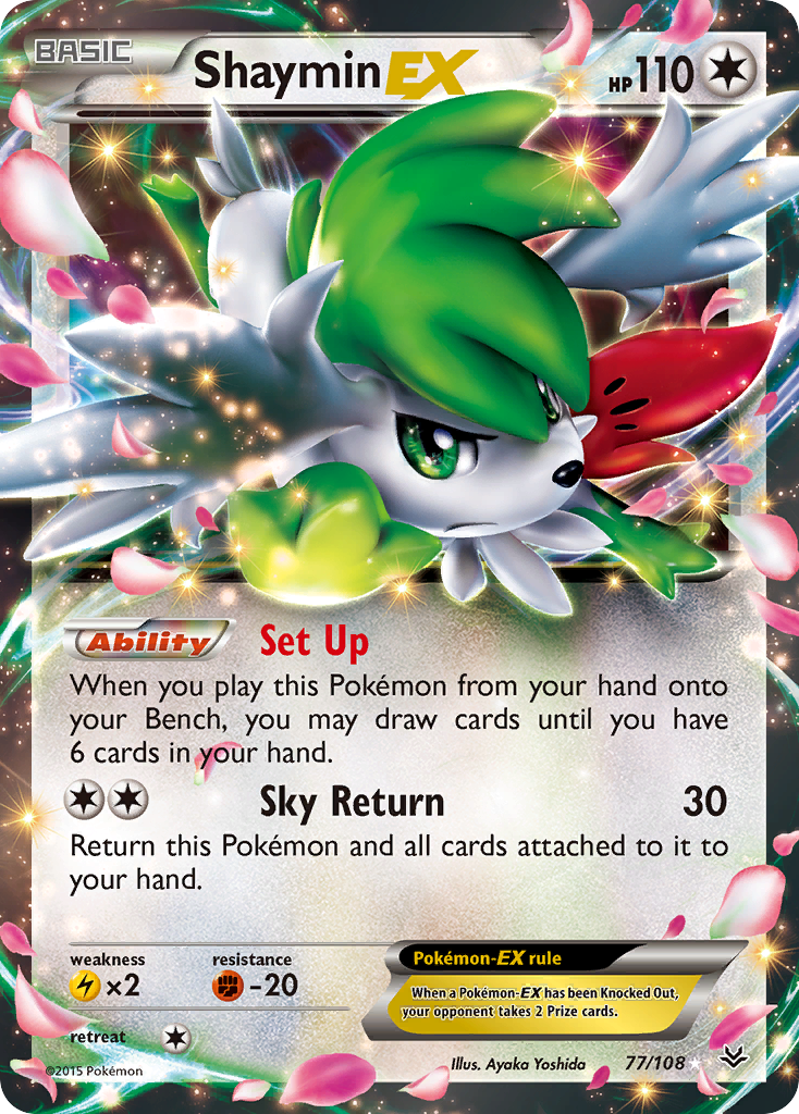 Shaymin EX (77/108) [XY: Roaring Skies] | Rock City Comics