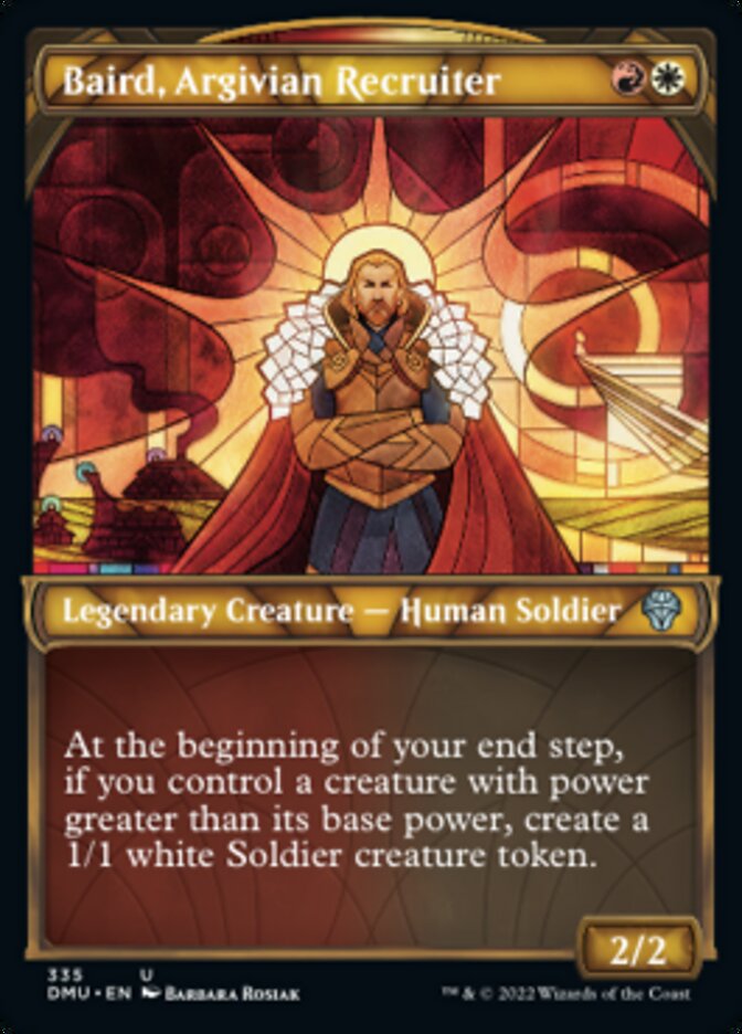 Baird, Argivian Recruiter (Showcase Textured) [Dominaria United] | Rock City Comics