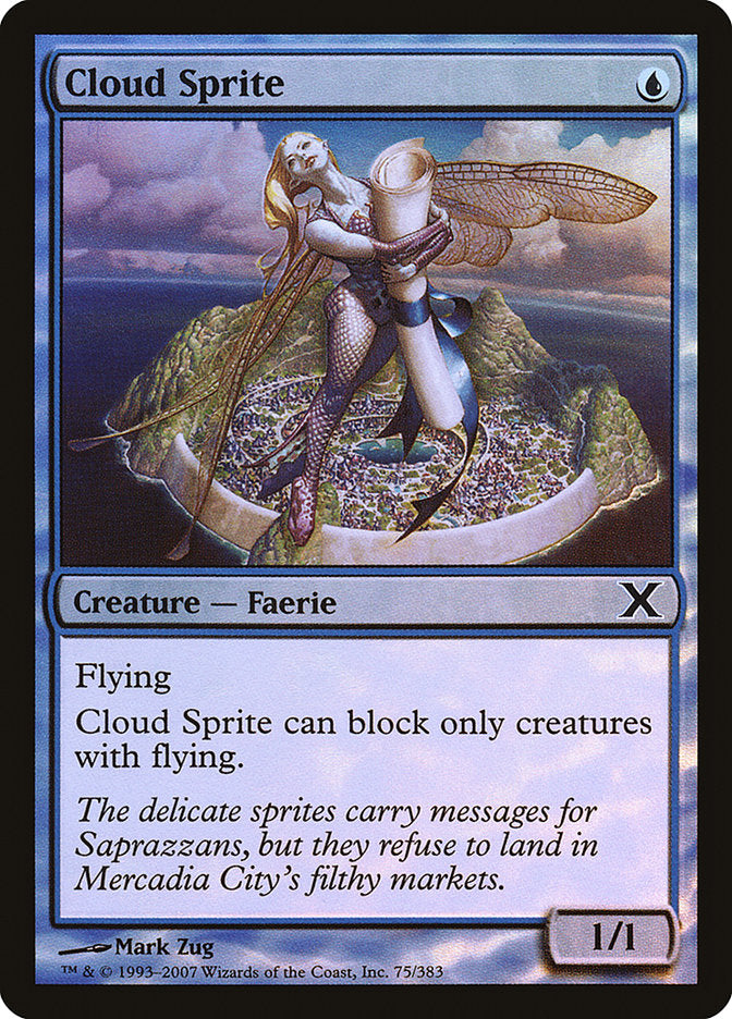 Cloud Sprite (Premium Foil) [Tenth Edition] | Rock City Comics