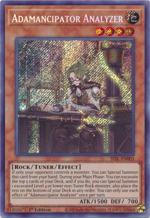 Adamancipator Analyzer [SESL-EN003] Secret Rare | Rock City Comics