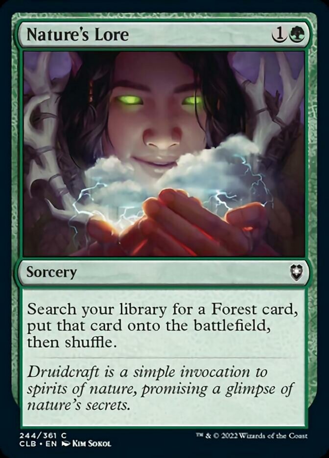 Nature's Lore [Commander Legends: Battle for Baldur's Gate] | Rock City Comics
