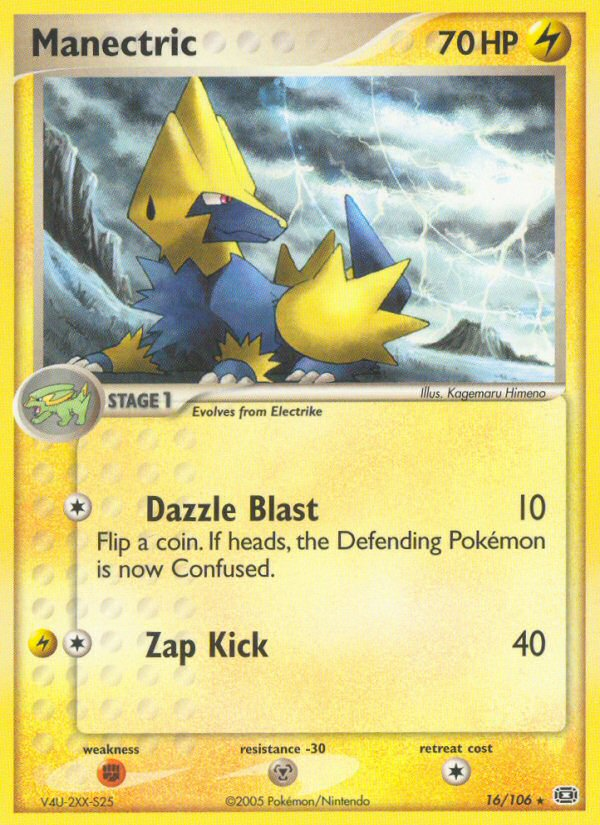 Manectric (16/106) [EX: Emerald] | Rock City Comics