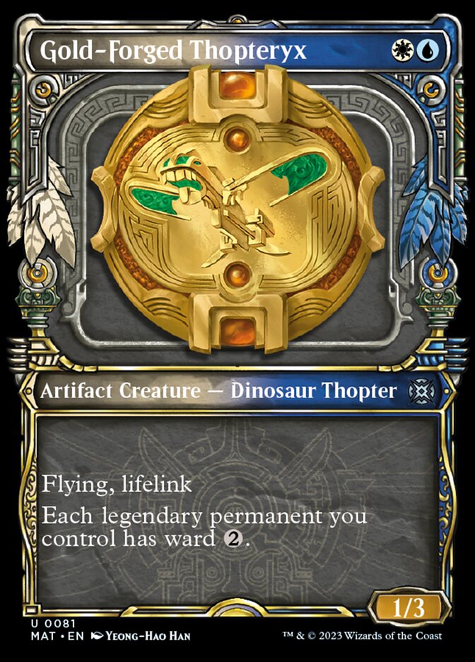 Gold-Forged Thopteryx (Showcase) [March of the Machine: The Aftermath] | Rock City Comics