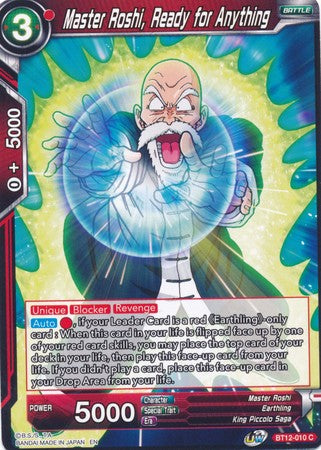Master Roshi, Ready for Anything [BT12-010] | Rock City Comics