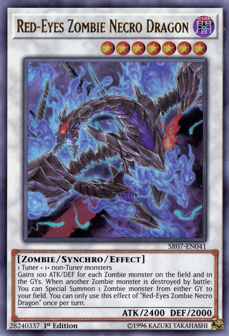 Red-Eyes Zombie Necro Dragon [SR07-EN041] Ultra Rare | Rock City Comics