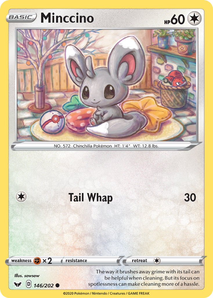 Minccino (146/202) [Sword & Shield: Base Set] | Rock City Comics