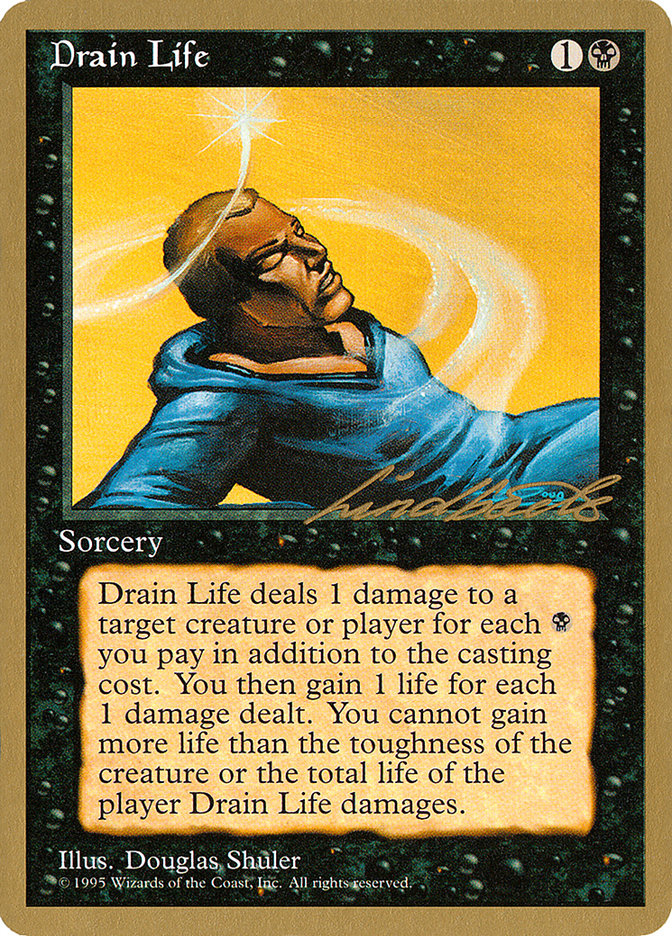 Drain Life (Leon Lindback) [Pro Tour Collector Set] | Rock City Comics