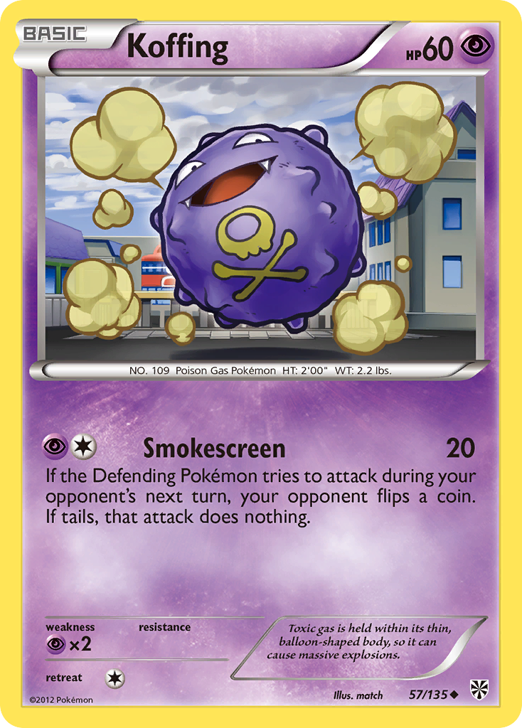 Koffing (57/135) [Black & White: Plasma Storm] | Rock City Comics