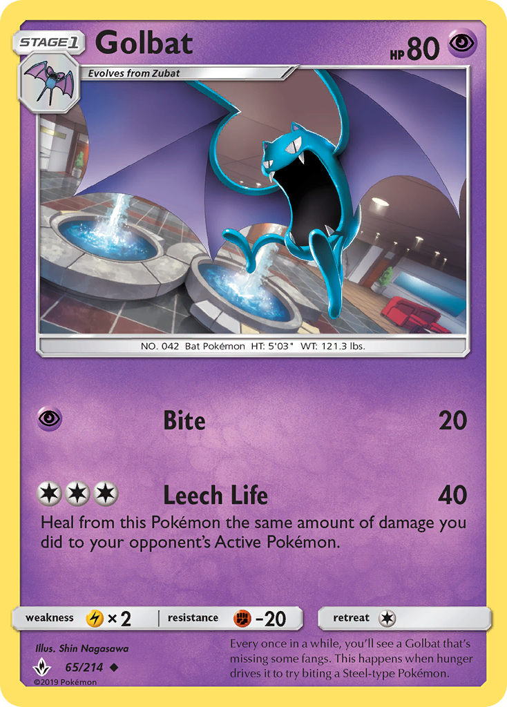 Golbat (65/214) [Sun & Moon: Unbroken Bonds] | Rock City Comics