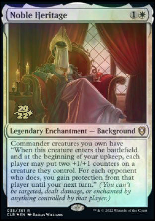 Noble Heritage [Commander Legends: Battle for Baldur's Gate Prerelease Promos] | Rock City Comics