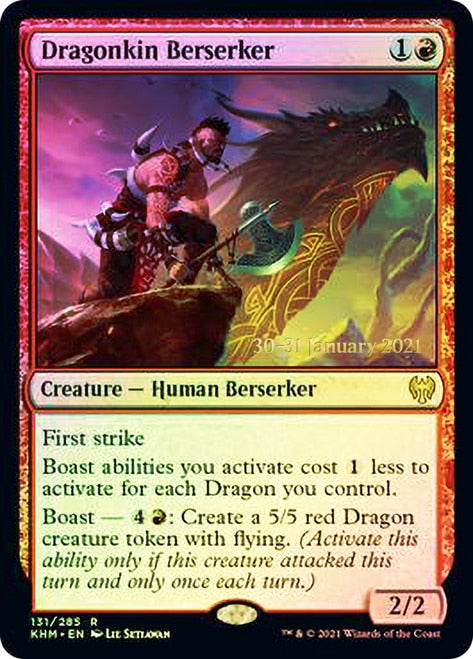 Dragonkin Berserker [Kaldheim Prerelease Promos] | Rock City Comics