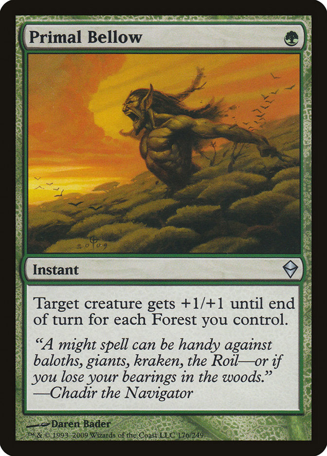 Primal Bellow [Zendikar] | Rock City Comics