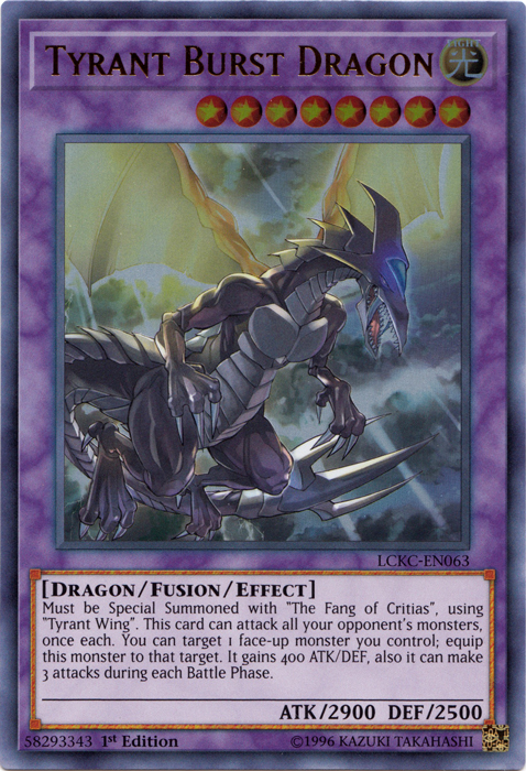 Tyrant Burst Dragon [LCKC-EN063] Ultra Rare | Rock City Comics