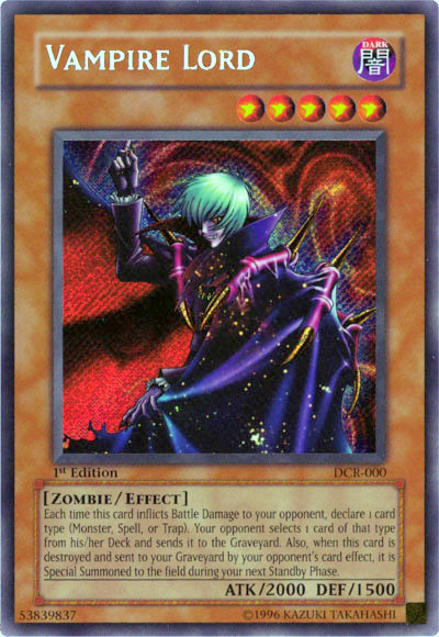 Vampire Lord [DCR-000] Secret Rare | Rock City Comics