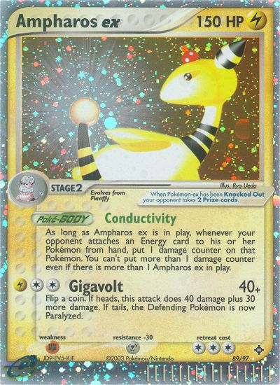 Ampharos ex (89/97) [EX: Dragon] | Rock City Comics