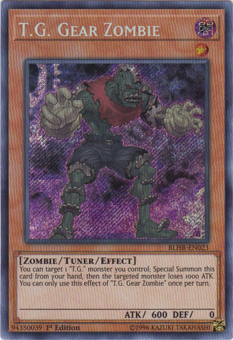 T.G. Gear Zombie [BLHR-EN023] Secret Rare | Rock City Comics