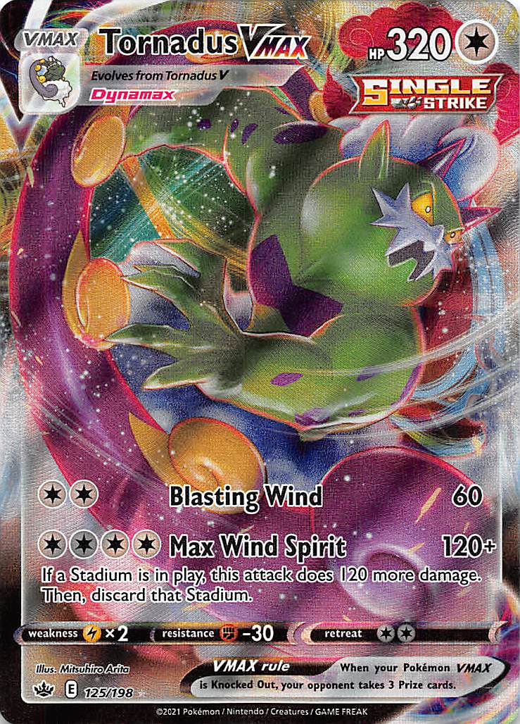 Tornadus VMAX (125/198) [Sword & Shield: Chilling Reign] | Rock City Comics