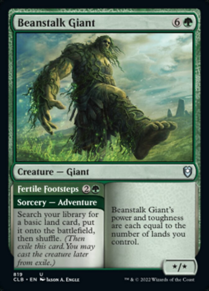 Beanstalk Giant // Fertile Footsteps [Commander Legends: Battle for Baldur's Gate] | Rock City Comics