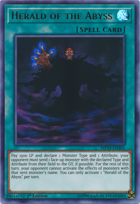 Herald of the Abyss [MP19-EN201] Ultra Rare | Rock City Comics