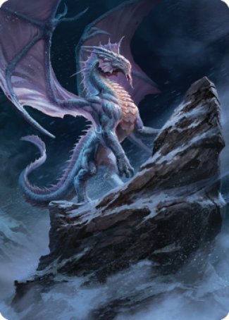 Ancient Silver Dragon Art Card (06) [Commander Legends: Battle for Baldur's Gate Art Series] | Rock City Comics