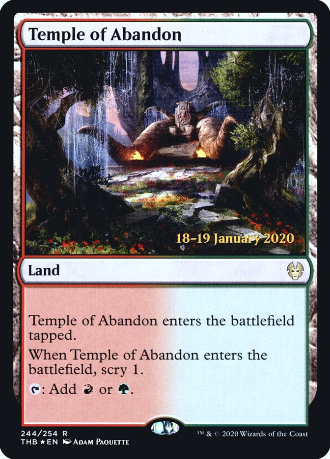 Temple of Abandon [Theros Beyond Death Prerelease Promos] | Rock City Comics