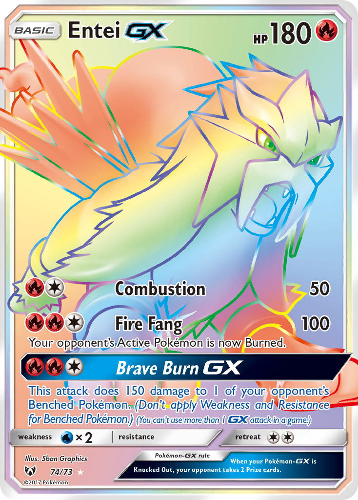 Entei GX (74/73) [Sun & Moon: Shining Legends] | Rock City Comics