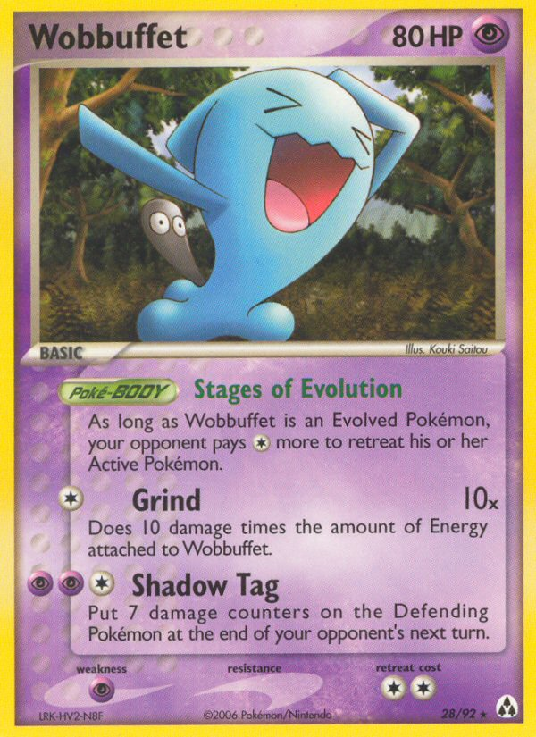 Wobbuffet (28/92) [EX: Legend Maker] | Rock City Comics