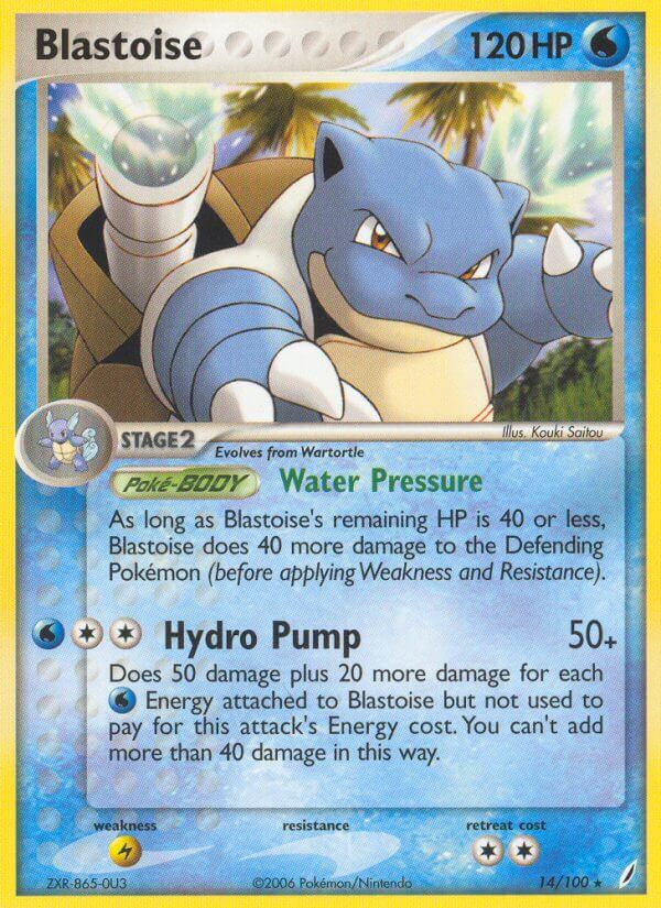 Blastoise (14/100) (Theme Deck Exclusive) [EX: Crystal Guardians] | Rock City Comics