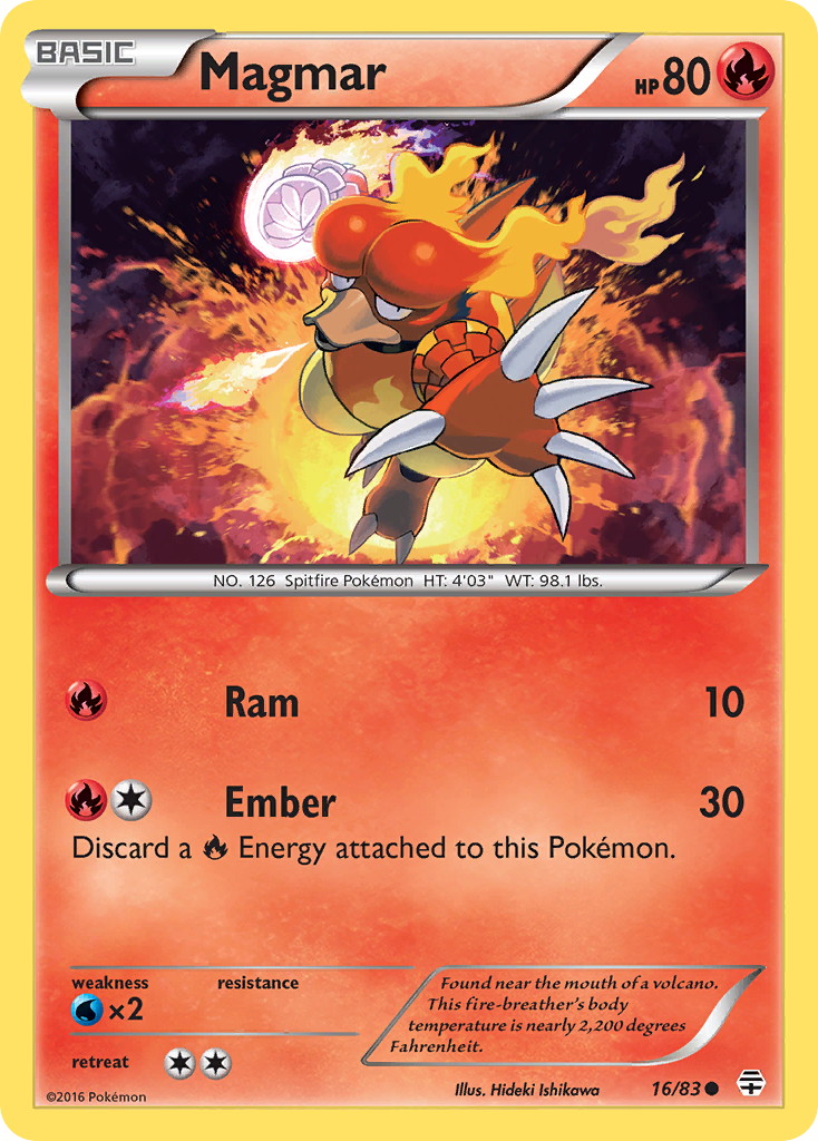 Magmar (16/83) [XY: Generations] | Rock City Comics