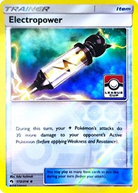 Electropower (172/214) (League Promo) [Sun & Moon: Lost Thunder] | Rock City Comics