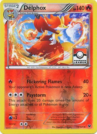 Delphox (13/124) (League Promo) [XY: Fates Collide] | Rock City Comics