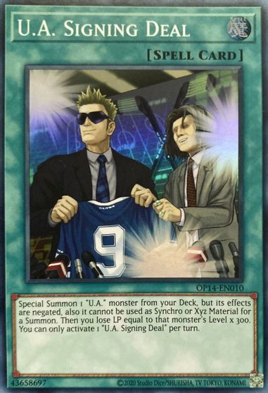 U.A. Signing Deal [OP14-EN010] Super Rare | Rock City Comics