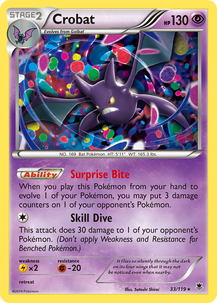 Crobat (33/119) [XY: Phantom Forces] | Rock City Comics