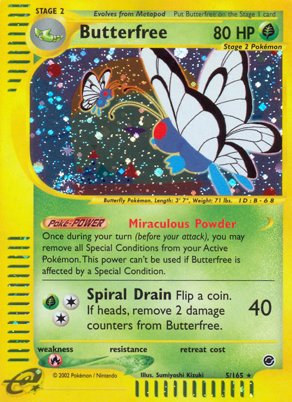 Butterfree (5/165) [Expedition: Base Set] | Rock City Comics