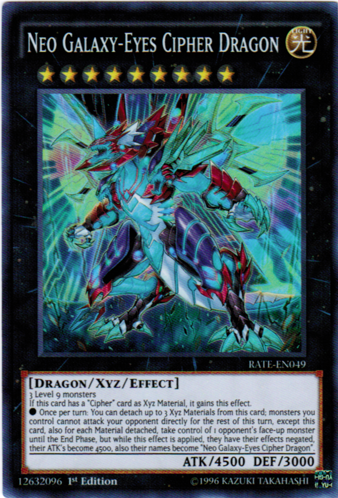 Neo Galaxy-Eyes Cipher Dragon [RATE-EN049] Super Rare | Rock City Comics