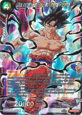 Ultra Instinct Son Goku, Monumental Presence [DB2-002] | Rock City Comics