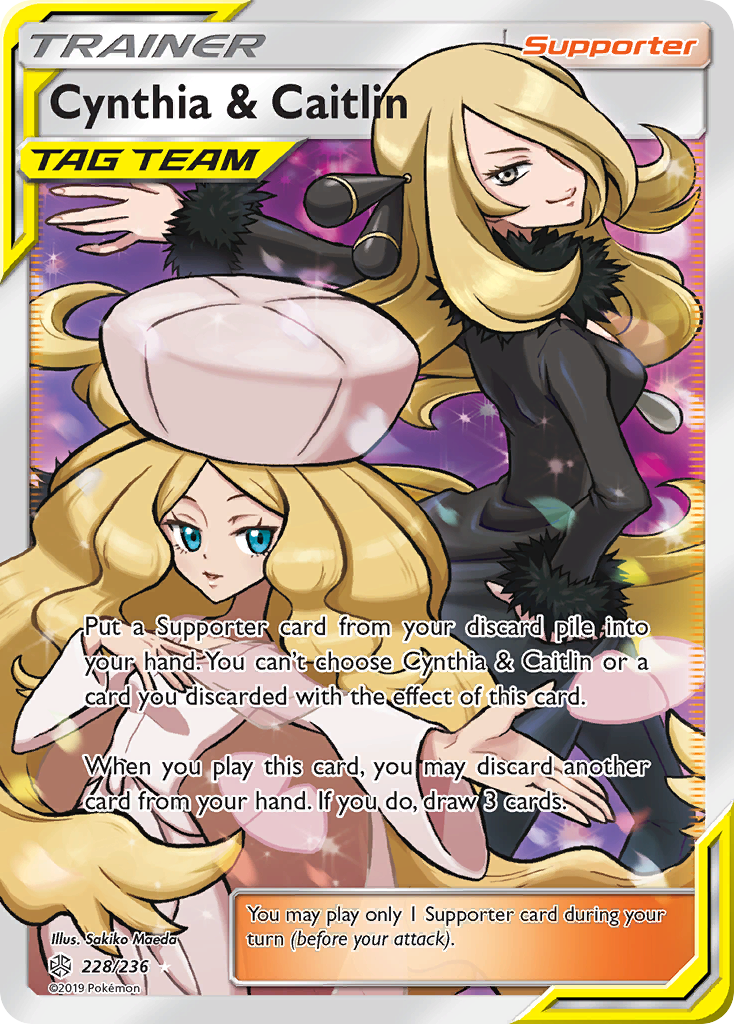 Cynthia & Caitlin (228/236) [Sun & Moon: Cosmic Eclipse] | Rock City Comics