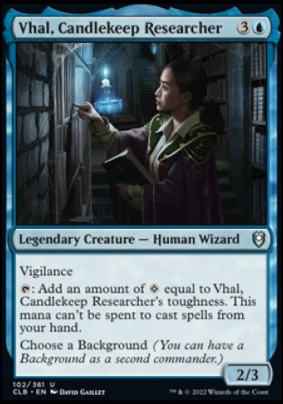 Vhal, Candlekeep Researcher [Commander Legends: Battle for Baldur's Gate] | Rock City Comics