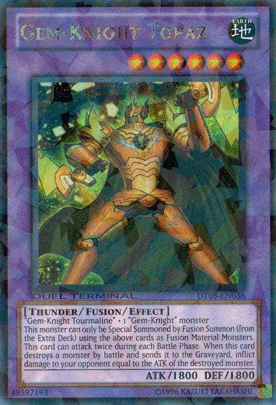 Gem-Knight Topaz [DT05-EN036] Ultra Rare | Rock City Comics