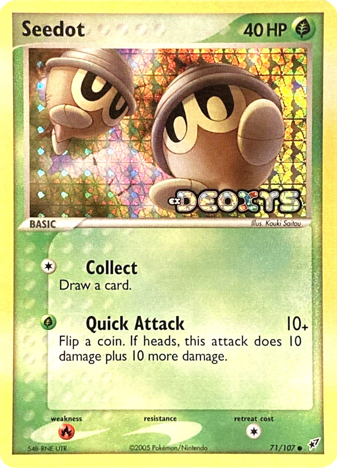 Seedot (71/107) (Stamped) [EX: Deoxys] | Rock City Comics