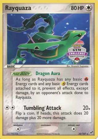 Rayquaza (22/107) (Gym Challenge Promo) [EX: Deoxys] | Rock City Comics